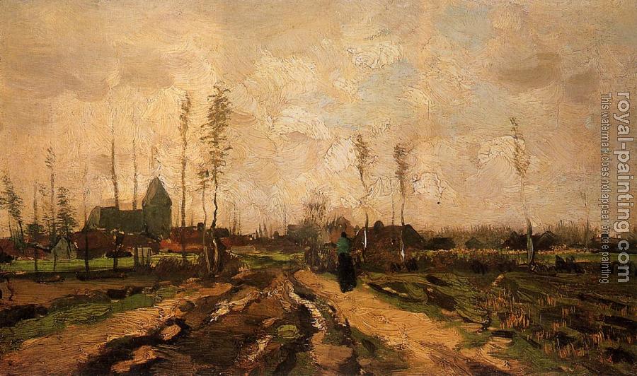 Vincent Van Gogh : Landscape with Church and Farms II